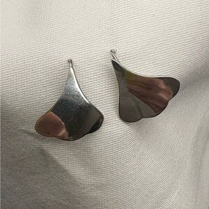 925 Sterling Silver Petal Drop Earrings – Lightweight French Hook